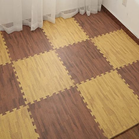 1 Tapis de sol en mousse, effet bois, pièces emboîtables, puzzle, salon, bébé, animal (1/5)