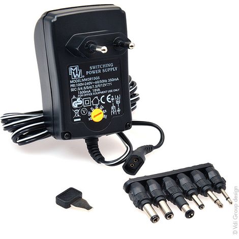 MW - Alimentation à découpage 3 à 12V/ 1.5 à 2.1A max. 100-240V (1/5)