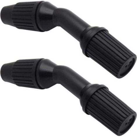 Lot de 2 buses coniques durables pour l'arrosage et le nettoyage (buses noires réglables) (1/4)