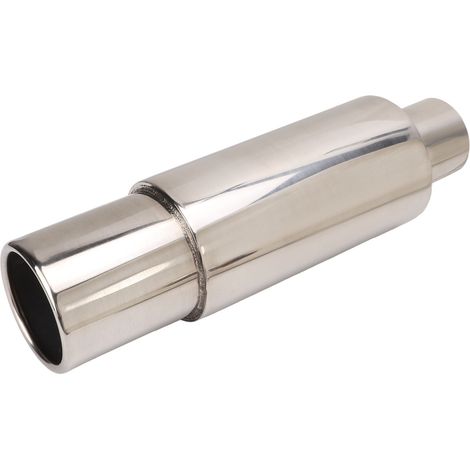 Silencieux d'échappement en acier inoxydable avec résonateur, entrée de 2,5 pouces et sortie de 3,5 pouces, universel pour voiture (1/5)