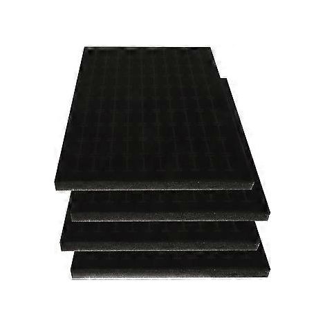 Lot de 4 doublures pour boîtes de rangement de boucles d'oreilles, porte-bagues et inserts pour boîtes à bijoux. (1/3)