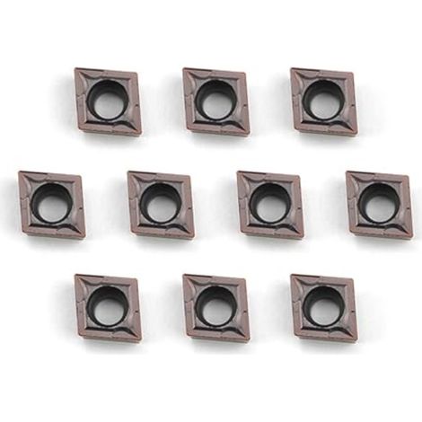Wendeschneidplatten aus Hartmetall für Drehmaschinen-Werkzeughalter, zur Bearbeitung von Stahl und Metall, 10er-Packung