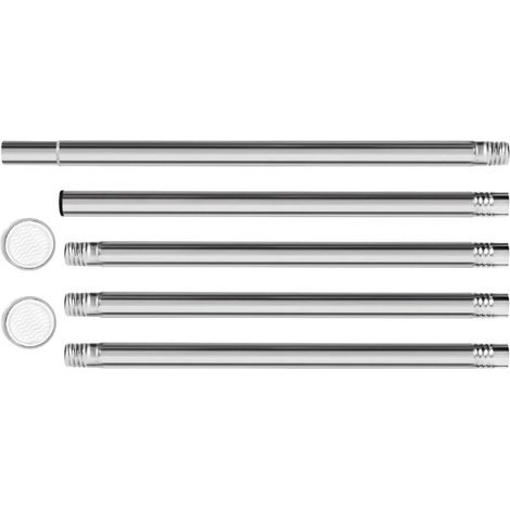 Tringle à vêtements Extensible, 68-193 CM Tringle à Vêtements en Acier Inoxydable Réglable - Rail pour Suspendre des Cintres et Habillement Dans une Penderie, pour Chambre à Couch (1/3)