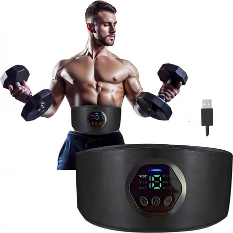 Estimulador muscular eléctrico (EMS), recargable, para cuello y músculos, máquina de pulsos electrónicos recargable, mini masajeador. (1/5)