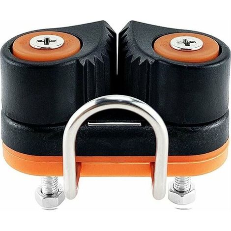 Seilklemme – eloxiertes Aluminium – für Seile von 3 bis 12 mm Durchmesser – für Segelboote, Kajaks und Boote – 1 Stück (1/5)