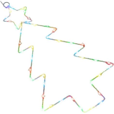 Décoration de table festive en fer forgé avec sapin de Noël LED, accessoires pour fêtes (1/4)
