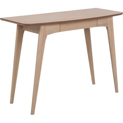 Mesa de oficina Norsica 980, Roble blanqueado, Con cajones, Número de puertas: 0, Número de cajones: 0, 74x105x45cm (1/5)