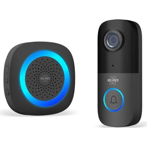 Sonnette Vidéo IP - ELRO - DV2000IP - 1080P Full HD - Étanchéité IP55 - Communication en direct