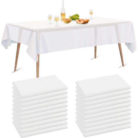 10er Pack Einweg Tischdecken 150x280cm Wasserdicht Vliesstoff für Party Hochzeit