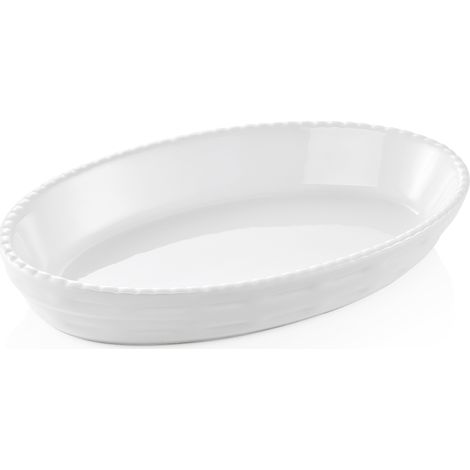 Plat à gratin ovale blanc 32 x 19,5 cm - Was Germany