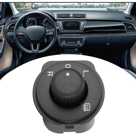 Interrupteur de commande de rétroviseur extérieur de remplacement compatible avec Skoda Fabia 2006-2014 5J1959565 (1/5)