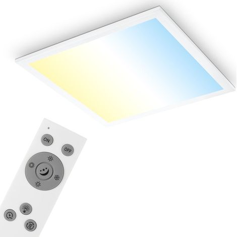 LED Panel CCT Deckenleuchte Deckenpanel Fernbedienung dimmbar 38x38cm  Briloner