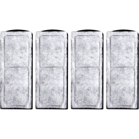 Filtre D'aquarium Coton, Cartouche Filtrante pour Aquarium, Rechange en Coton pour Filtre D'aquarium, Cartouche Filtrante pour Aquarium, Accessoire de Filtre Mural pour Aquarium, 4 Pièces (1/4)