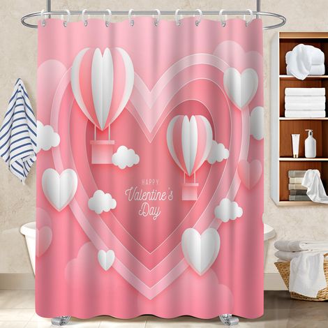 Rideau polyester pour douche 180x180 Étanche rideau séchage rapide pour salle de bain avec douche à l’italienne (1/5)