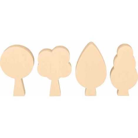 4 arbres en bois à décorer (1/4)