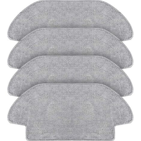 Lot de 4 Chiffons de Rechange pour Xiaomi S12, pour Xiaomi Mi Robot Vacuum Mop 2S / Mop P/Mop Pro aspirateur Robot, Accessoires de Remplacement lavables et réutilisables (1/4)
