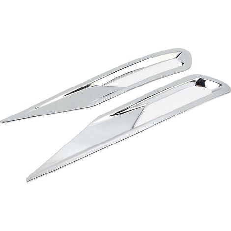 2 pièces de garniture de phare antibrouillard avant argent, cadre de remplacement pour XC60 2018-2021, pare-chocs avant. (1/4)