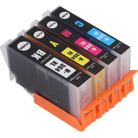 Cartouche d'encre haute définition, impression sans décoloration, compatible Photosmart B8550 B8553 B8558 C6380 C6383, pack noir cyan magenta jaune, qualité photo durable (1/5)