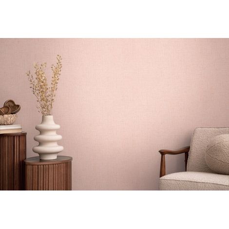 Papier peint intissé uni aux tons rose - 10,05 x 0,53 m - collection Cosmopolitan (1/5)