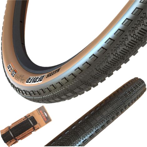 Neumático Maxxis Reaver EXO/TR 700x40c para bicicleta plegable (40-622) Gravel con flanco color canela (1/5)