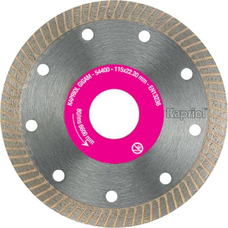 DISCO DIAMANTATO DA TAGLIO THIN CUT CERAMICA GRES Ø115mm SMERIGLIATRICE KAPRIOL