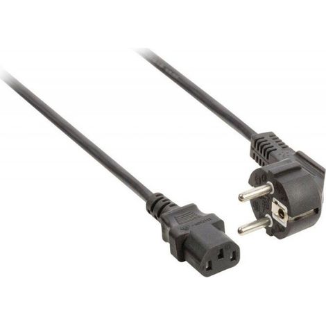 Câble Électrique Schuko - Côté Incliné 90° - 3,0 M - Pour Appareils C13 - 3 X 0,75 Mm²