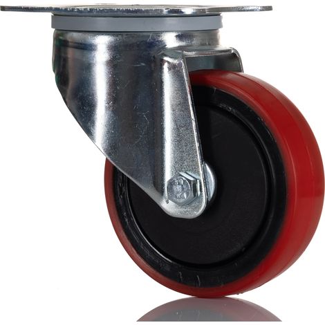 Roulettes industrielles Pivotante RS PRO, Diam 100mm, 110kg ( Prix pour 1 ) (1/2)