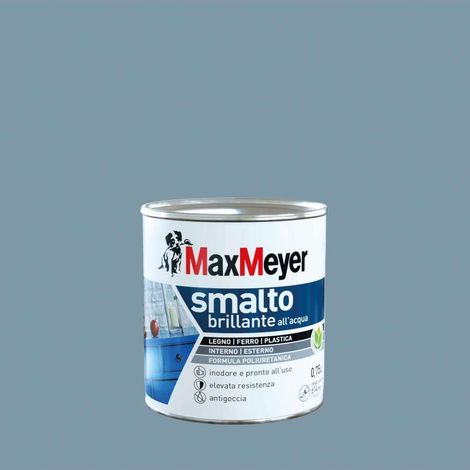 MaxMeyer Smalto Poliuretanico Brillante all'Acqua - Denim - 0,75 l (1/4)