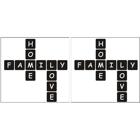 Set of 2 letter pattern stickers (1/5)