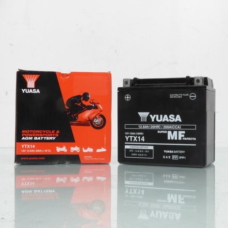 Yuasa SLA-Batterie für Kawasaki 650 KVF I Brute Force 4x4 Quad,
