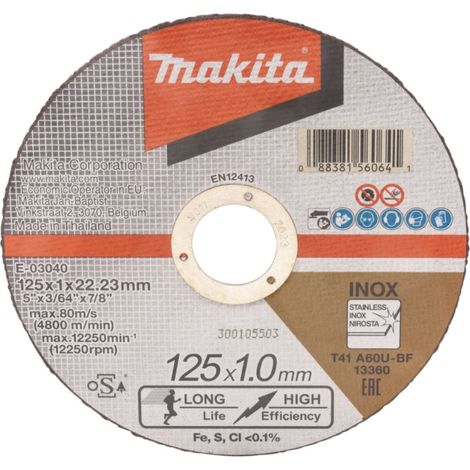 Disque abrasif Makita E-03040-12 125x1 mm 12 unités