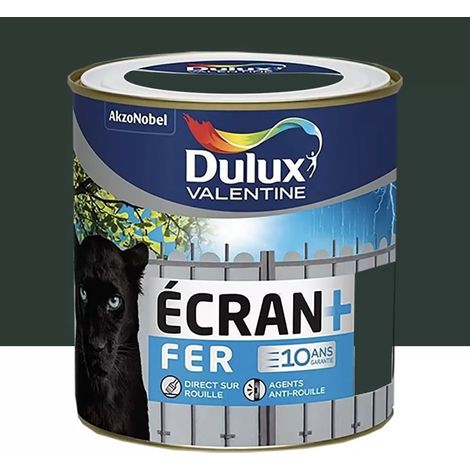 Peinture fer DULUX VALENTINE Ecran+ brillant Vert patrick 2 L (1/2)