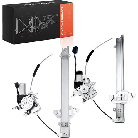 Reguladores de elevalunas eléctricos, compatibles con Nissan Juke F15, delanteros izquierdo y derecho, materiales compuestos duraderos, incluye motor eléctrico. (1/5)