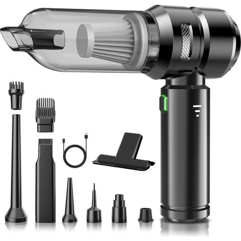 Aspirateur à main, aspirateur à main sans fil 16000Pa, moteur électrique sans balais, mini aspirateur, aspirateur de voiture sans fil pour bureau, maison, cuisine, poils d'animaux (1/5)