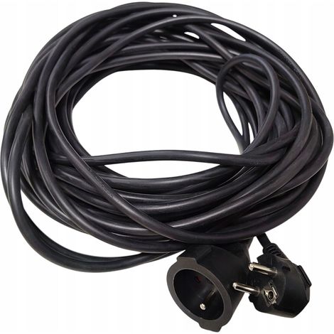 Cable de extensión eléctrico de 20 m, 3 x 2,5 mm², IP44, 16 A, 2800 W, cable de jardín resistente. (1/5)