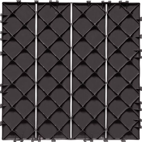 Mophorn Piastrelle per terrazze interbloccate, confezione da 54, 12"x12", 54 piedi quadrati. Pavimentazione esterna in plastica impermeabile per tutte le condizioni atmosferiche. Ideale per patio (1/5)