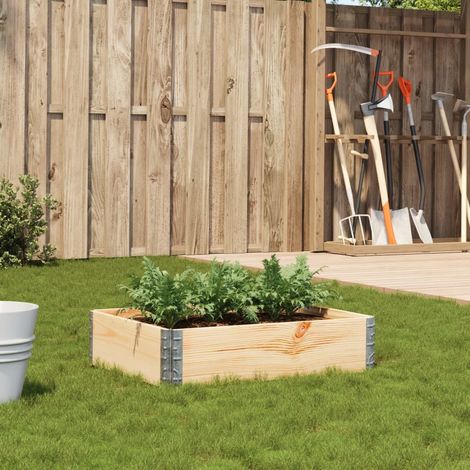 Jardinera de madera maciza de pino 80x60 cm (1/5)