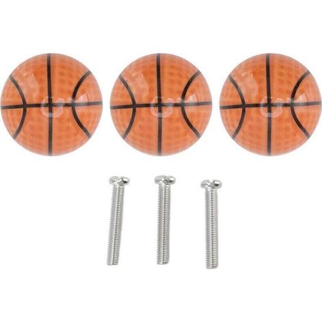 UlisemLot de 3 boutons de tiroir en céramique pour armoire de cuisine, type boule, trou unique (1/4)