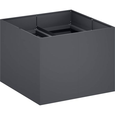 Maison Exclusive - Garten-Pflanzgefäß Anthrazit 80 x 80 x 60 cm (1/5)