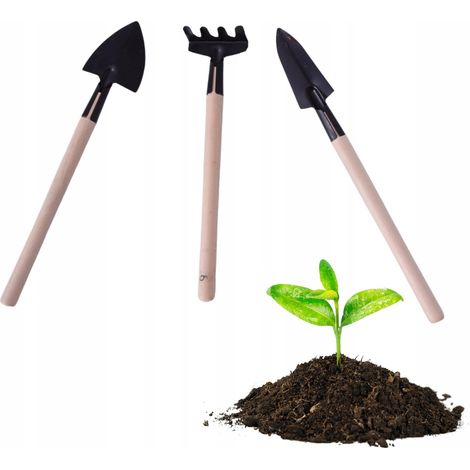 Ensemble de mini-outils de jardin 3 pièces. (1/2)
