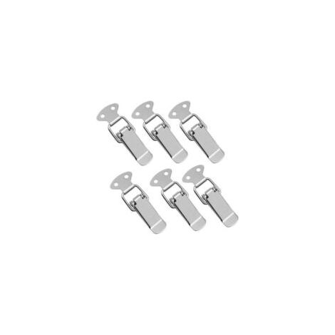 Los pestillos, hebillas, clips y hebillas de pico de pato de acero inoxidable con resorte son adecuados para cajas, cajas de herramientas, cajones, armarios, cofres y cajas fuertes. - Crezuo