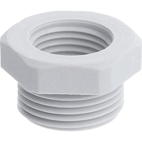 Reduzierung PG/PG von PG13,5x1,41 auf PG9x1,41 KRP-1309 flach Sechskant Polyamid (PA) Anschlussgewinde 9,0mm - 1 Stück