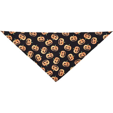 Pumpkin Dog Saliva Towel, Halloween Spider Dog Scarf Washable (1/5)