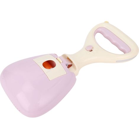Ramasse-crottes portable pour chien avec poignée ergonomique et sac intégré pour les promenades en extérieur (1/5)