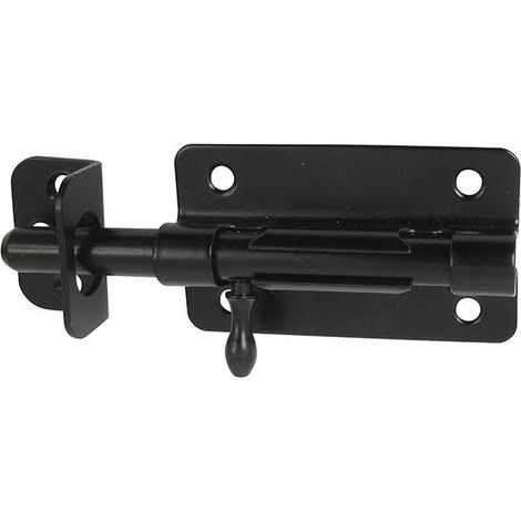 Verroubox Vorhängeschlosshalter + Schließblech d16 schwarz AFBAT (1/4)