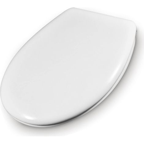 Schläfer 4632101 Sedile Copriwater Universale Bianco Tavoletta Copri Wc per Bagno Havel in Termoindurente Duroplast Sedile Wc Cerniere in Acciaio Inox (1/5)