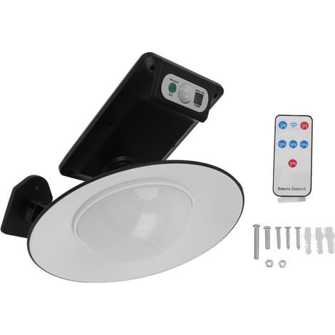 Ortviai Applique Solaire Étanche IP65 avec Détecteur de Mouvement et Télécommande – Modèle KF-028 pour Extérieur (1/5)