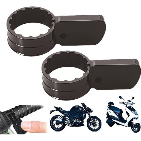 2x Régulateur de Vitesse Moto, Blocage Accélérateur pour Poignée, Aide Au Maintien Pour Long Trajet, Croisière Contrôle Universel, Compatible avec La Plupart des Motos (1/5)