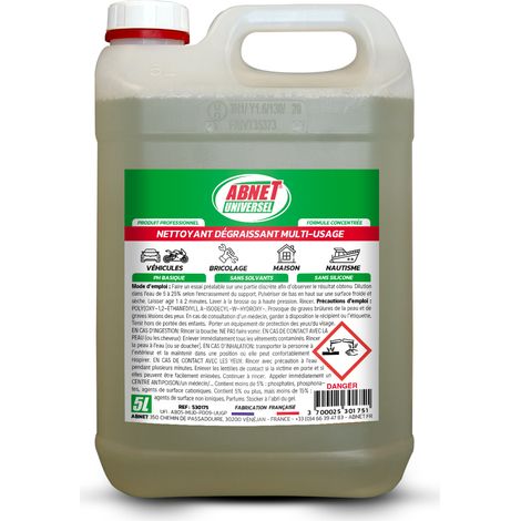 Nettoyant dégraissant multi-usage UNIVERSEL en bidon de 20L - Abnet