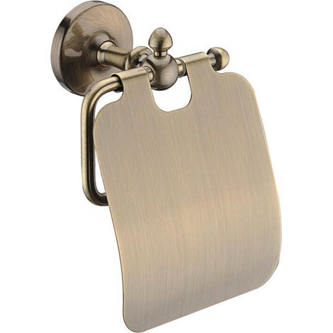 PaulGurkes WC-Papierhalter Nostalgie Bronze Messing Retro Papierhalter (1/3)